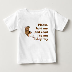 Bitte gelesen zu mir baby t-shirt