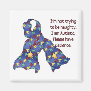 Bitte haben Sie Geduld Autismus Awareness Magnet