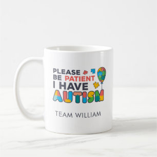 Bitte Haben Sie Geduld, Ich Habe Autismus Multicol Kaffeetasse