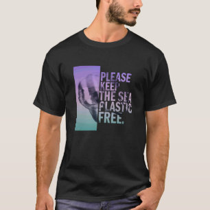 Bitte Halten Sie Das Meer Plastikfrei mit Bat Fish T-Shirt