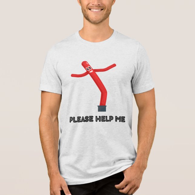 Bitte helfen Sie mir Tri-Blend Shirt (Vorderseite)