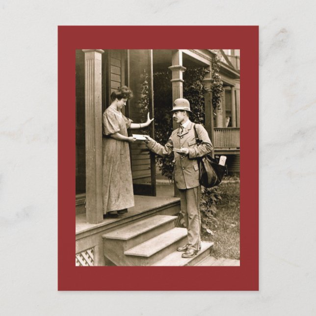 Bitte Herrn Postman Postkarte (Vorderseite)