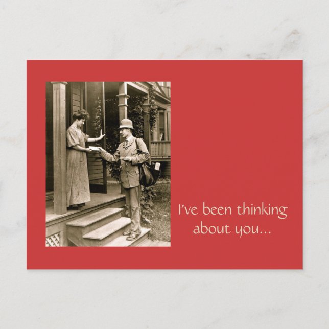 Bitte Herrn Postman Postkarte (Vorderseite)