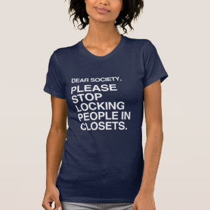 BITTE HÖRT AUF, MENSCHEN IN SCHRÄNKEN EINZUSCHLIES T-Shirt