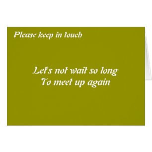 Bitte in Touch behalten