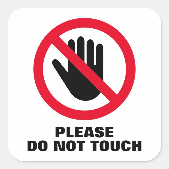 Bitte keine eckigen Aufkleber für die Touch (Vorderseite)
