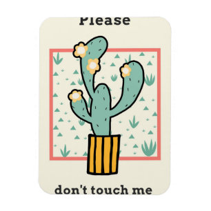 Bitte keine Touch Kaktus Magnet