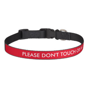 Bitte keine Touch oder keinen roten Haustier-Hund Haustierhalsband
