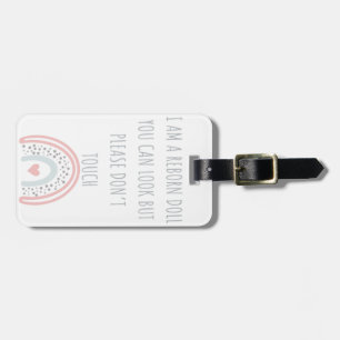 Bitte keine Touch wiedergeben Puppen-Autositzmarke Gepäckanhänger