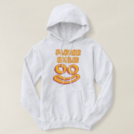 "Bitte lächle!" Niedliches Design. Jetzt kaufen Hoodie