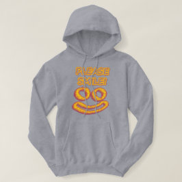 "Bitte lächle!" Niedliches Design. Jetzt kaufen Hoodie