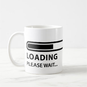 Bitte ladend warten Sie, kommen Sie Bar Kaffeetasse