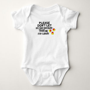 Bitte lass meinen großen Bruder mich nicht für Süß Baby Strampler