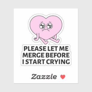 Bitte Lass mir Merge, bevor ich anfange, Stoßfänge Aufkleber