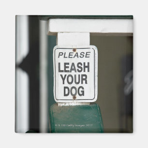 Bitte Leine Ihr Hundezeichen Magnet