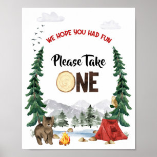 Bitte nehmen Sie ein Gastgeschenk-Zeichen Poster