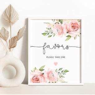Bitte nehmt euch ein blumiges Favorit-Geschenk in  Poster