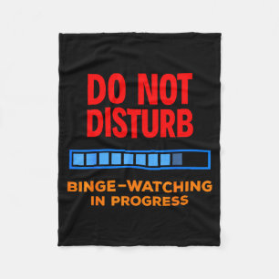 Bitte nicht stören beim Serien-Marathon  Fleecedecke