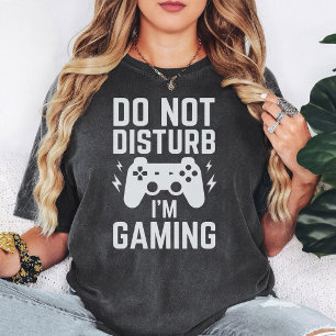 Bitte nicht stören ICH SPIELE GERNE Lustiger Gamer T-Shirt