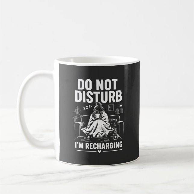 Bitte-nicht-stören-Introvertierten-Modus Kaffeetasse (Links)