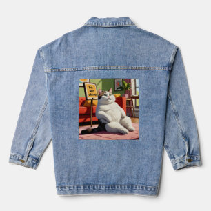 Bitte nicht stören Lustige fette Katze Jeansjacke