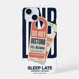 Bitte nicht stören Retro Motel NIGHTSHIFT 90 iPhon iPhone 15 Hülle