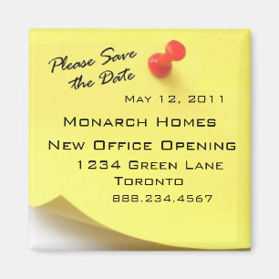 Bitte Save the Date Post-Itmagnet Magnet