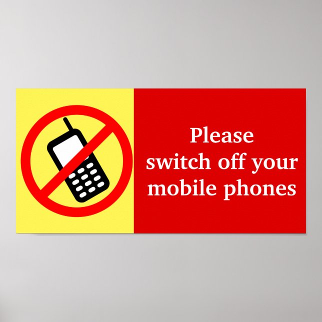 Bitte schalten Sie Ihre Mobiltelefone aus Poster (Vorne)