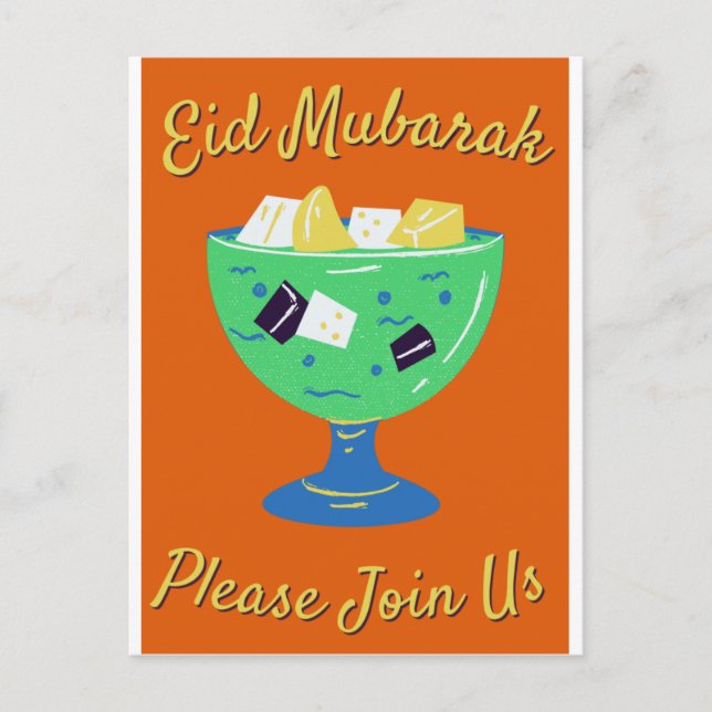 Bitte schließen Sie sich uns an für Eid Postkarte (Vorderseite)