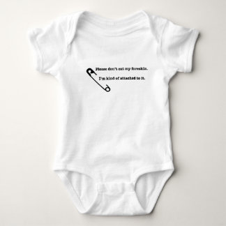 Bitte schneiden Sie nicht meinen Foreskin! Baby Strampler