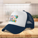 Bitte seien Sie geduldig, ich habe Autismus-Puzzle Truckerkappe<br><div class="desc">Cooles,  helles,  kühn und lebendiges "Bitte geduldig sein,  ich habe Autismus" Sensibilisierungsdesign,  das eine perfekte Kampagne oder alltägliche Kleidung macht.</div>