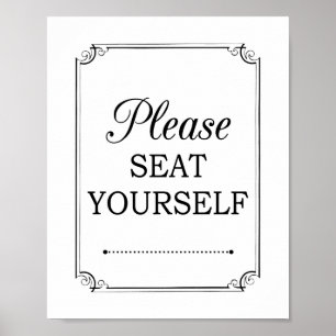 Bitte setzen Sie sich selbst ein schönes Badezimme Poster