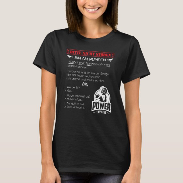 Bitte stören Sie nicht - ich arbeite gerade am Pum T-Shirt (Vorderseite)