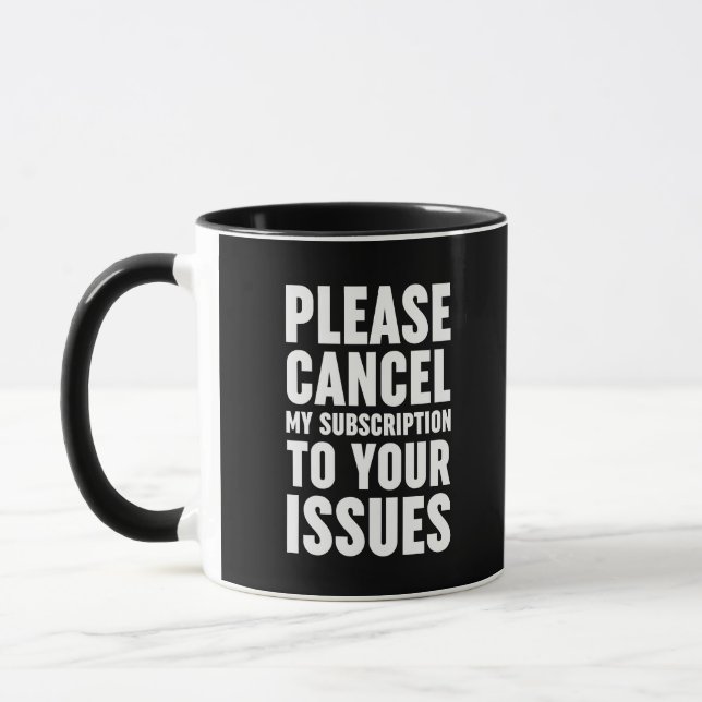 Bitte stornieren Sie mein Abonnement für Ihre Prob Tasse (Links)