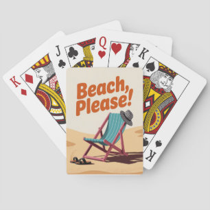 Bitte Strand Spielkarten