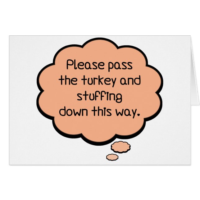 Bitte übergeben Sie die Türkei und ersticken (Vorderseite (Horizontal))