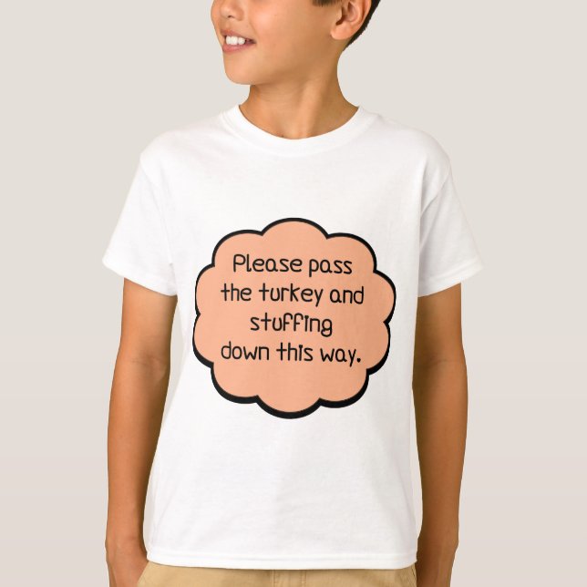 Bitte übergeben Sie die Türkei und ersticken T-Shirt (Vorderseite)