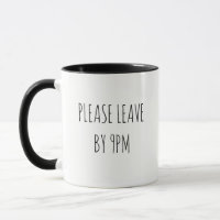 Bitte Verlass bis 21.00 Uhr