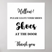 Bitte verlass deine Schuhe an der Tür
