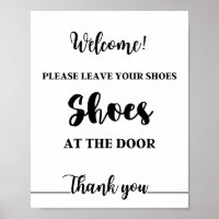 Bitte verlass deine Schuhe an der Tür