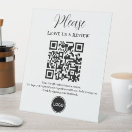 Bitte Verlass uns eine Überprüfung QR-Code Sockelschild