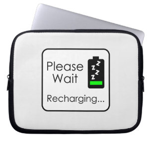 Bitte warten Elektronik-Tasche Laptopschutzhülle