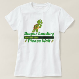 Bitte warten Sie, bis das Windeln geladen ist. Wit T-Shirt