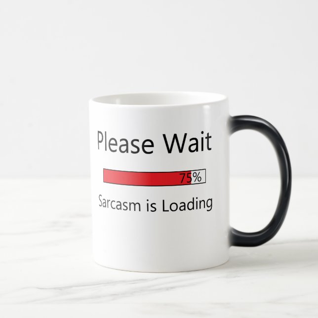 Bitte warten Sie den Coffee Cup Verwandlungstasse (Rechts)