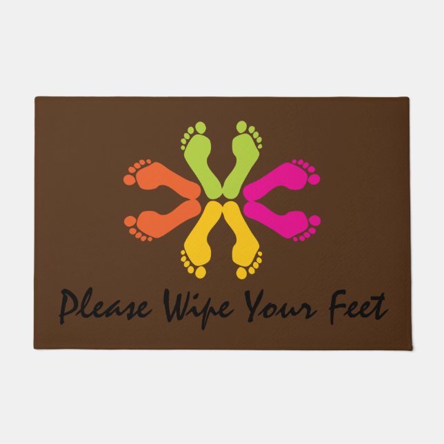 Bitte wischen Sie Ihre Füße ab Fußmatte (Vorderseite)