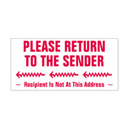 "BITTE ZUM SENDER ZURÜCKKEHREN" Briefmarke Permastempel
