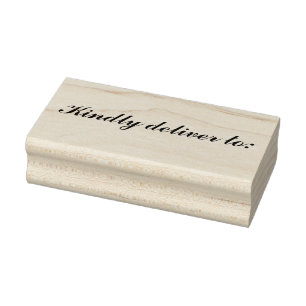 Bitte zustellen an Stempel