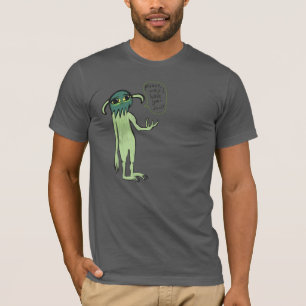 Bitten des grünen Monster-Shirts T-Shirt