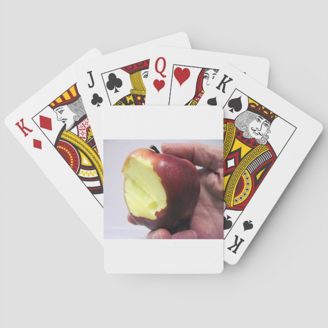 Bitten Red Apple Spielkarten (Rückseite)