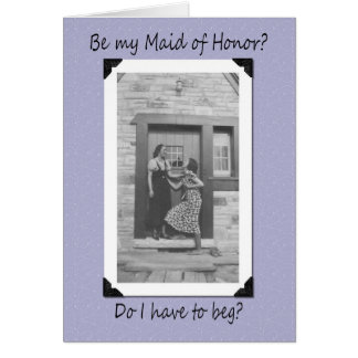 Bitten Sie um Trauzeugin